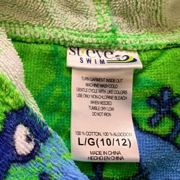 Boys Terry Towel Swim Robe - Picture 3 of 7